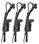 Audix MICROD TRIO Miniature Condenser Microphones 3 Pack Front View